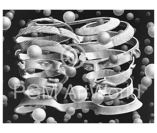 M. C. Escher Band ohne Ende Art Print 65x55cm | Yourdecoration.co.uk