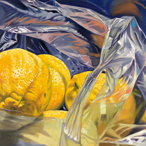 Thomas Freund Lemon bag Art Print 98x98cm | Yourdecoration.co.uk