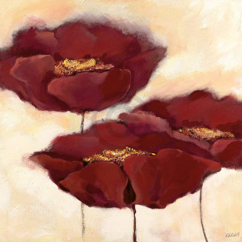 Elena Filatov Mohn in Milch II Art Print 70x70cm | Yourdecoration.co.uk