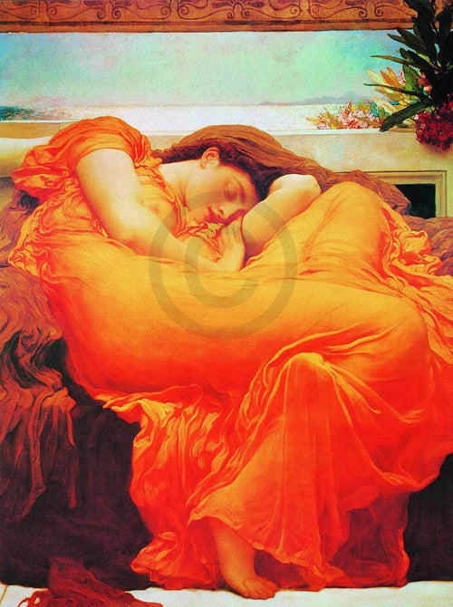 Lord Frederick Leighton Flaming June Art Print 60x80cm | Yourdecoration.co.uk
