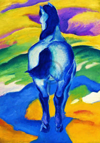 Franz Marc Blaues Pferd II Art Print 70x100cm | Yourdecoration.co.uk