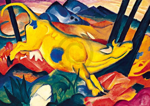 Franz Marc Die gelbe Kuh Art Print 29.7x21cm | Yourdecoration.co.uk