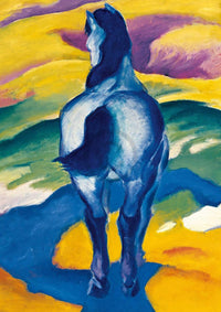 Franz Marc Blaues Pferd II Art Print 21x29.7cm | Yourdecoration.co.uk