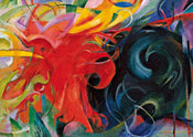 Franz Marc Kämpfende Formen Art Print 29.7x21cm | Yourdecoration.co.uk