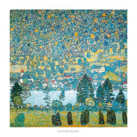 Gustav Klimt Pendio montano a Unterach Art Print 70x70cm | Yourdecoration.co.uk