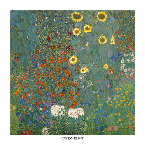 Gustav Klimt Il giardino di compagna Art Print 70x70cm | Yourdecoration.co.uk