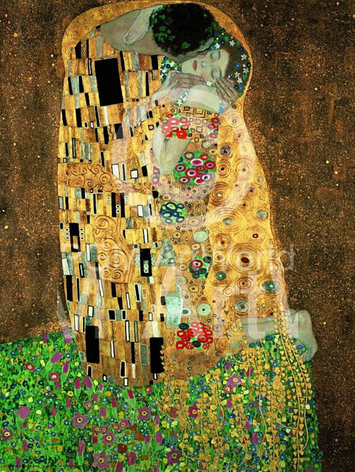 Gustav Klimt Der Kuss Art Print 60x80cm | Yourdecoration.co.uk