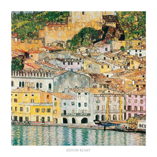 Gustav Klimt Malcesine Art Print 70x70cm | Yourdecoration.co.uk