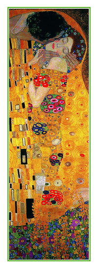 Gustav Klimt The Kiss Art Print 50x138cm | Yourdecoration.co.uk