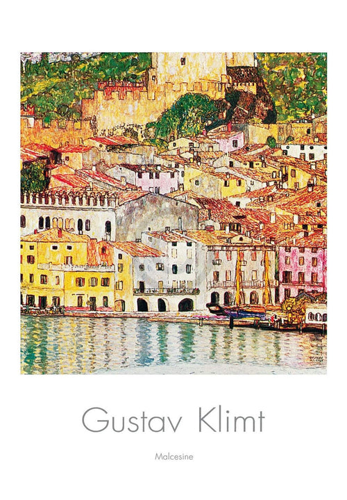 Gustav Klimt Malcesine Art Print 70x100cm | Yourdecoration.co.uk