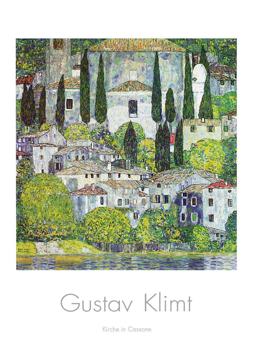 Gustav Klimt Kirche in Cassone Art Print 70x100cm | Yourdecoration.co.uk