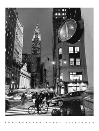 Henri Silberman Chrysler Clock Art Print 60x80cm | Yourdecoration.co.uk