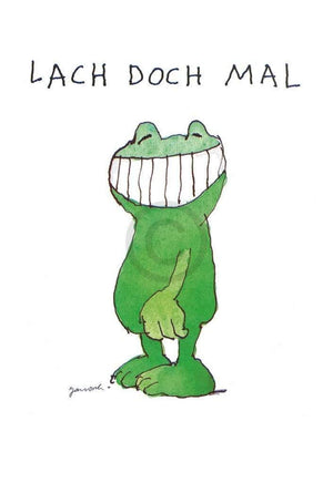 Janosch Lach doch mal Art Print 48x58cm | Yourdecoration.co.uk