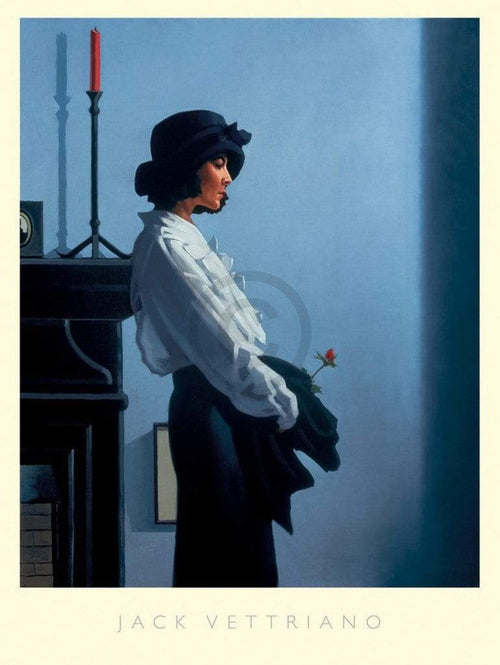 Jack Vettriano Valentine Rose Art Print 60x80cm | Yourdecoration.co.uk