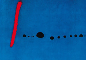 Joan Miro Bleu II Art Print 100x70cm | Yourdecoration.co.uk