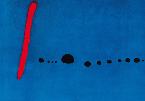 Joan Miro Bleu II Art Print 100x70cm | Yourdecoration.co.uk