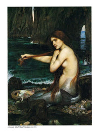 John William Waterhouse A Mermaid Art Print 60x80cm | Yourdecoration.co.uk