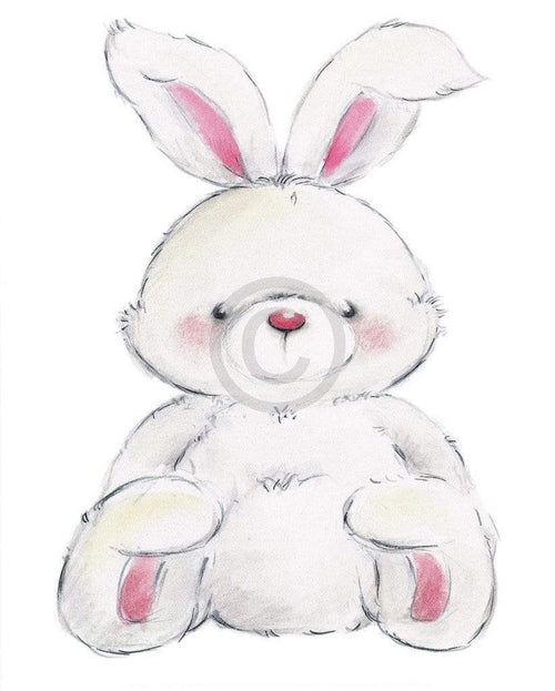 Makiko Rabbit Art Print 24x30cm | Yourdecoration.co.uk