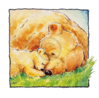 Makiko Mother Bear's Love II Art Print 30x30cm | Yourdecoration.co.uk