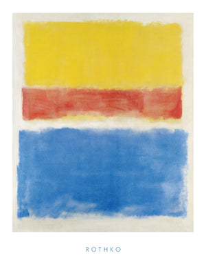 Mark Rothko Untitled Yellow Red and Blue Art Print 60x80cm | Yourdecoration.co.uk