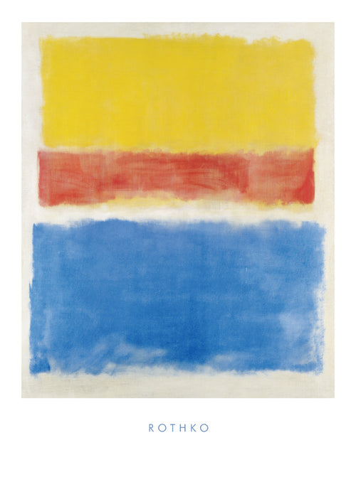 Mark Rothko Untitled Yellow Red and Blue Art Print 60x80cm | Yourdecoration.co.uk