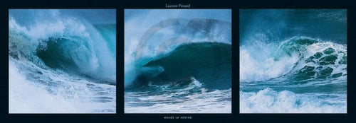 Laurent Pinsard Waves in motion Art Print 95x33cm | Yourdecoration.co.uk