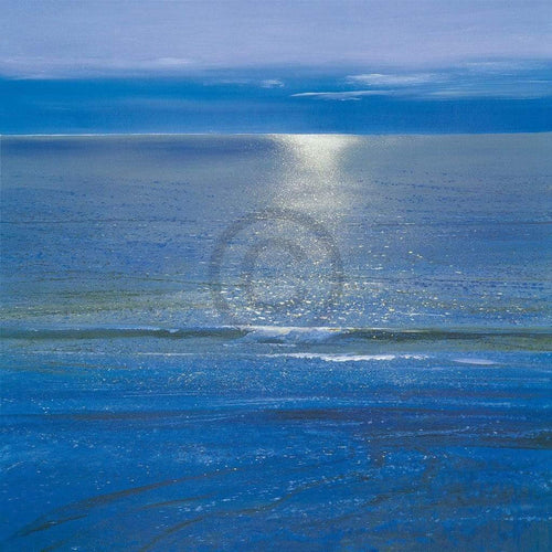 Paul Evans Sea Sparkle Art Print 61x61cm | Yourdecoration.co.uk