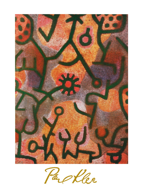 Paul Klee Flora di Roccia Art Print 60x80cm | Yourdecoration.co.uk