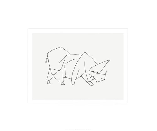PGM Paul Klee Masque di Rinoceros Art Print 60x50cm | Yourdecoration.co.uk
