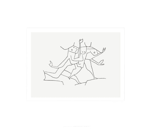 PGM Paul Klee Animaux en Fuite Art Print 60x50cm | Yourdecoration.co.uk