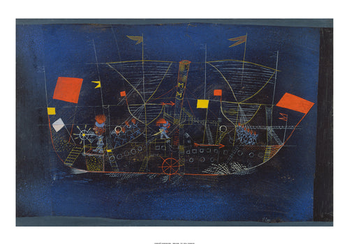 Paul Klee Abenteuerschiff Art Print 100x70cm | Yourdecoration.co.uk