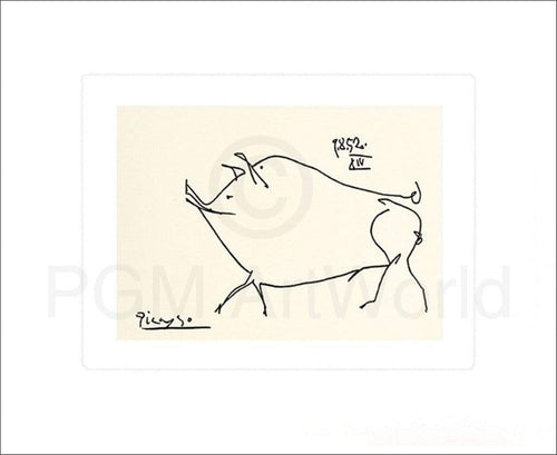 Pablo Picasso Le petit cochon Art Print 60x50cm | Yourdecoration.co.uk