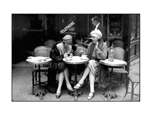 Roger Violet CafÃ© et Cigarette Art Print 80x60cm | Yourdecoration.co.uk