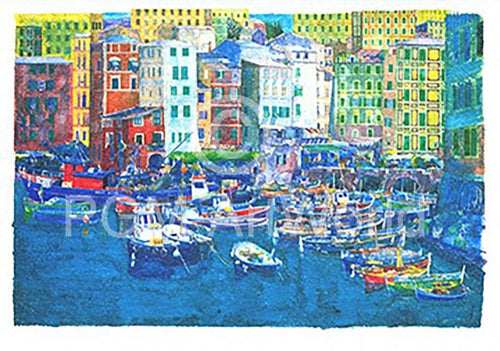 Ralf Westphal Camogli / Levante Art Print 100x70cm | Yourdecoration.co.uk