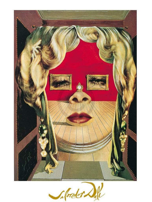 Salvador Dali Il volto di Mae West Art Print 60x80cm | Yourdecoration.co.uk