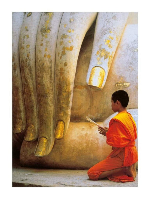 Hugh Sitton The Hand of Buddha Art Print 60x80cm | Yourdecoration.co.uk