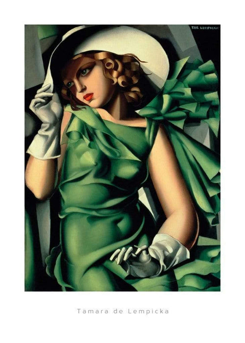 Tamara De Lempicka Young Lady with Gloves Art Print 50x70cm | Yourdecoration.co.uk