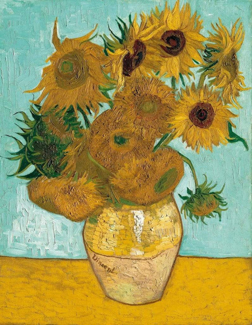 Vincent Van Gogh Vase mit Sonnenblumen Art Print 70x90cm | Yourdecoration.co.uk
