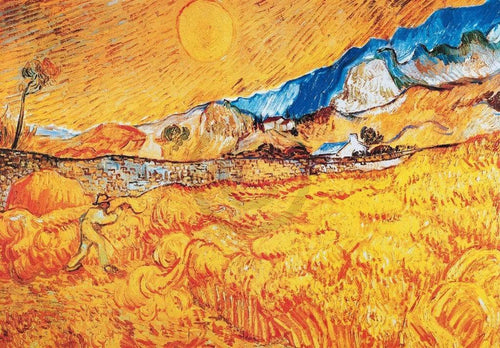 Vincent Van Gogh La mietitura Art Print 100x70cm | Yourdecoration.co.uk