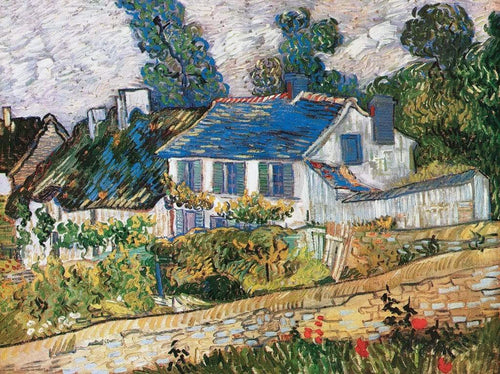 Vincent Van Gogh Case ad Auvers Art Print 80x60cm | Yourdecoration.co.uk