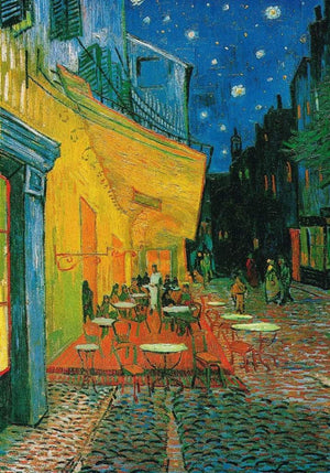 Vincent Van Gogh CafÃ© at Night Art Print 60x80cm | Yourdecoration.co.uk