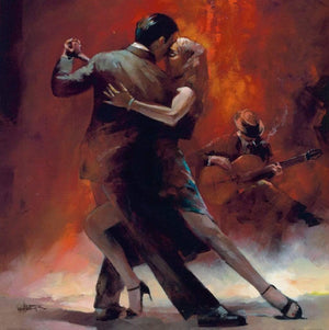 Willem Haenraets Tango Argentino II Art Print 70x70cm | Yourdecoration.co.uk