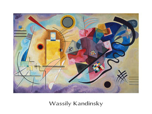 Wassily Kandinsky Jaune, Rouge, Bleu Art Print 80x60cm | Yourdecoration.co.uk