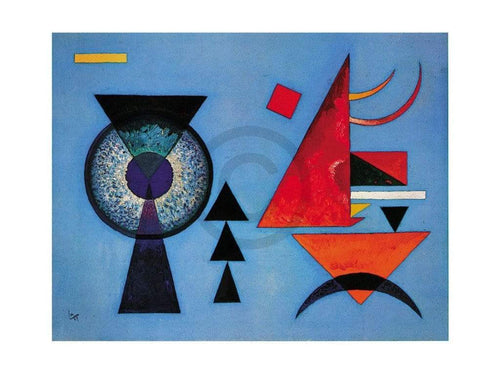 Wassily Kandinsky Weiches Hart Art Print 80x60cm | Yourdecoration.co.uk