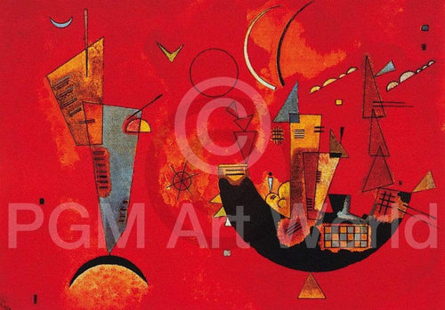 Wassily Kandinsky Mit und Gegen Art Print 70x50cm | Yourdecoration.co.uk
