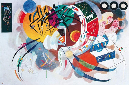 Wassily Kandinsky Dominant curve Art Print 100x70cm | Yourdecoration.co.uk