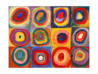 Wassily Kandinsky Farbstudie Quadrate Art Print 80x60cm | Yourdecoration.co.uk