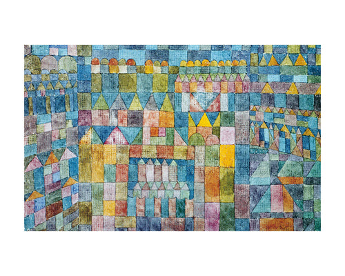 Paul Klee Tempelviertel von Pert, 1928 Art Print 50x40cm | Yourdecoration.co.uk