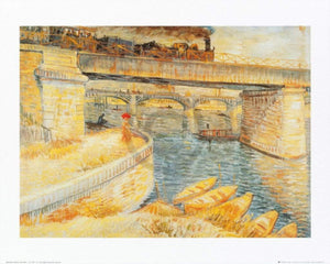 Vincent Van Gogh Il ponte di Asnieres Art Print 50x40cm | Yourdecoration.co.uk