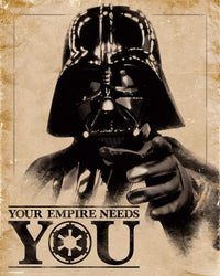 Pyramid Star Wars Classic Your Empire Needs You Poster 40x50cm | Yourdecoration.co.uk